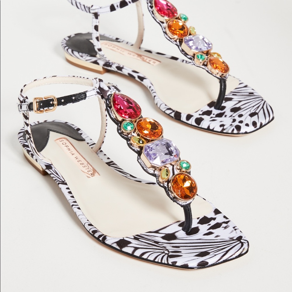 NWT Sophia Webster Ritzy Flat Sandals